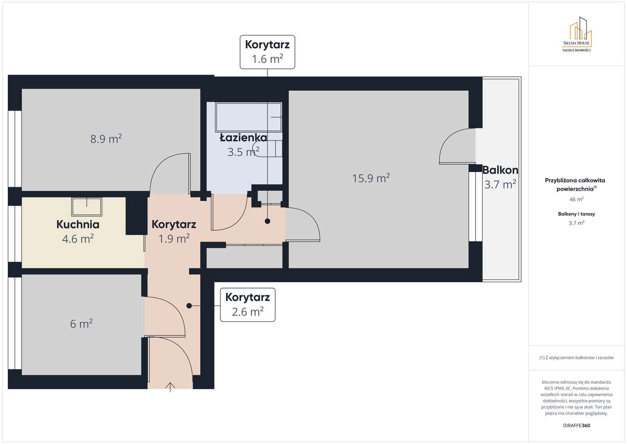 Balkon / Kasprzaka/ 3 pokoje /-17