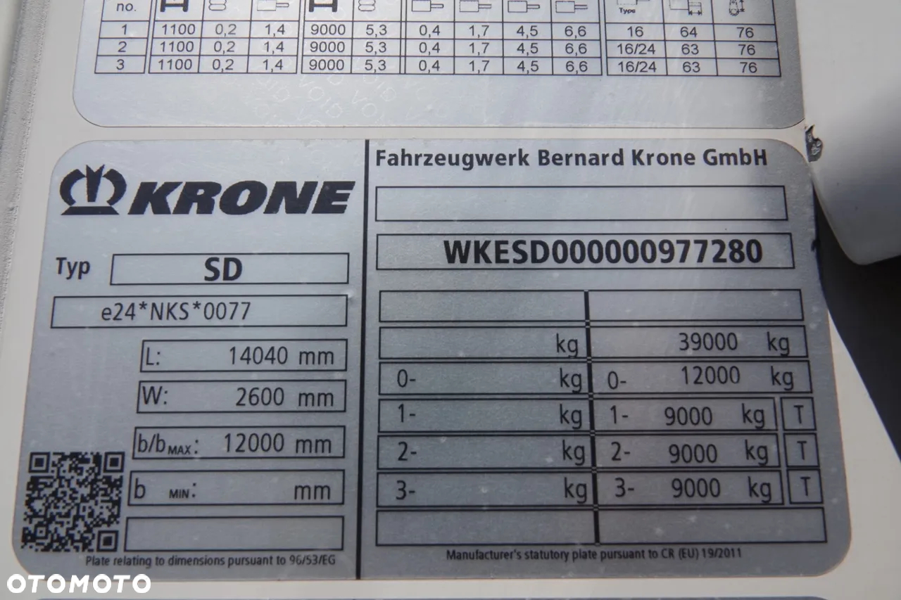 Krone CHŁODNIA / 2021 Rok / THERMO KING SLX 300 / 1000 MTH / MAŁO UŻYWANA / WAGA: 7900 KG - 21