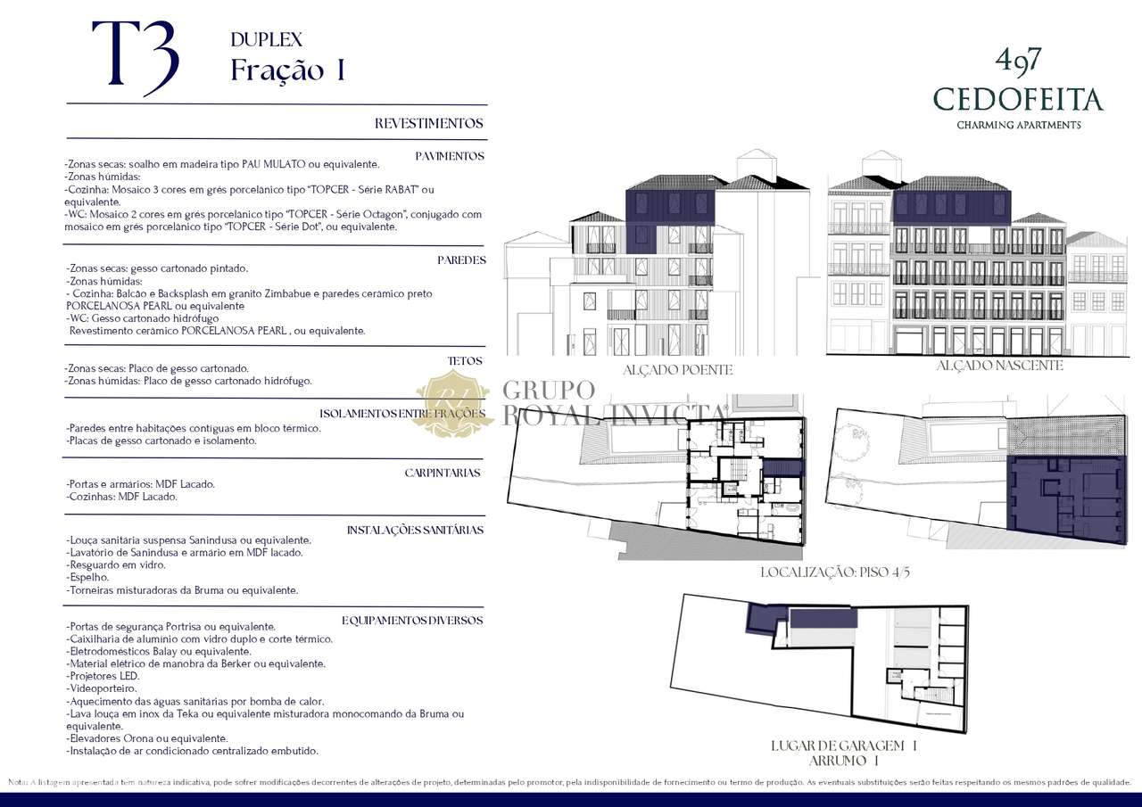 Apartamentos T3 Duplex - Exclusividade e Sofisticação no Centro do Por-9