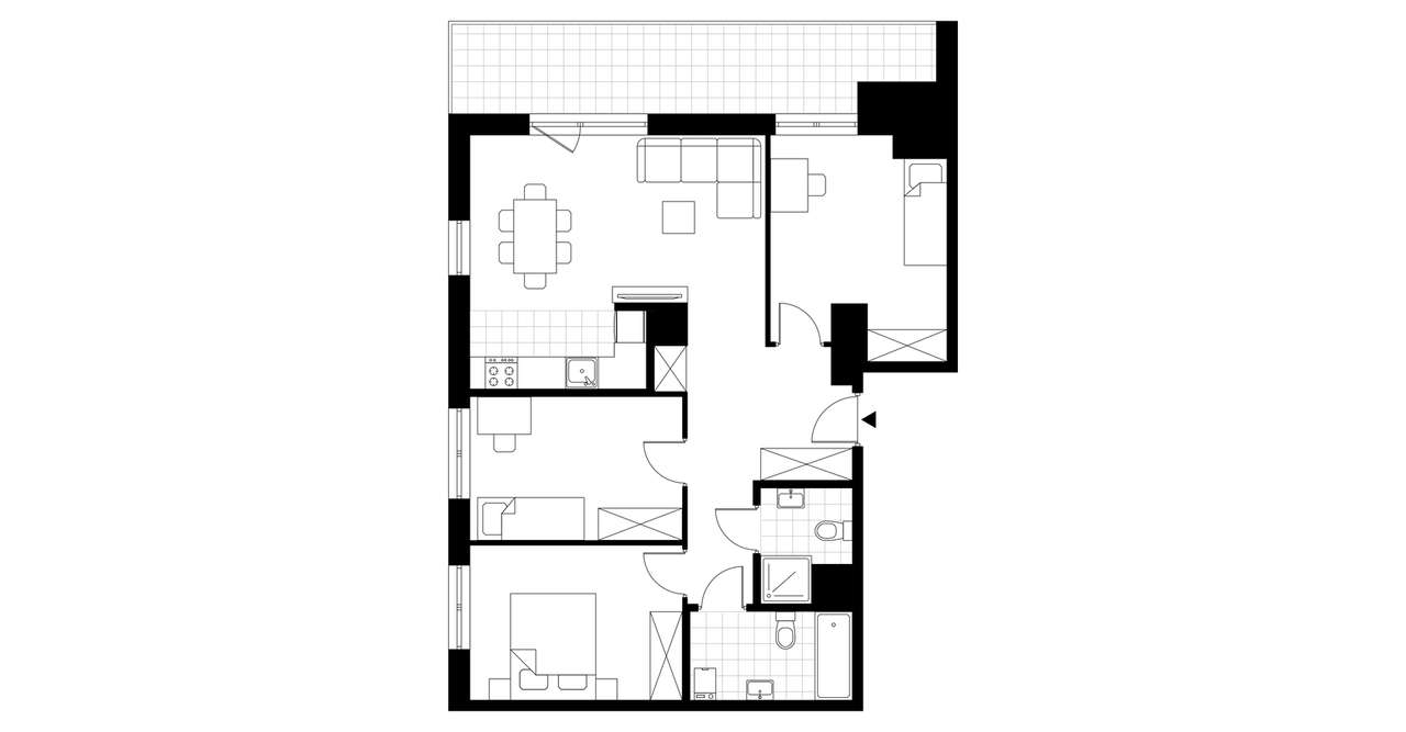 4-pokojowe mieszkanie 80m2 + balkon Bezpośrednio - Pełny obrazek: 4/9