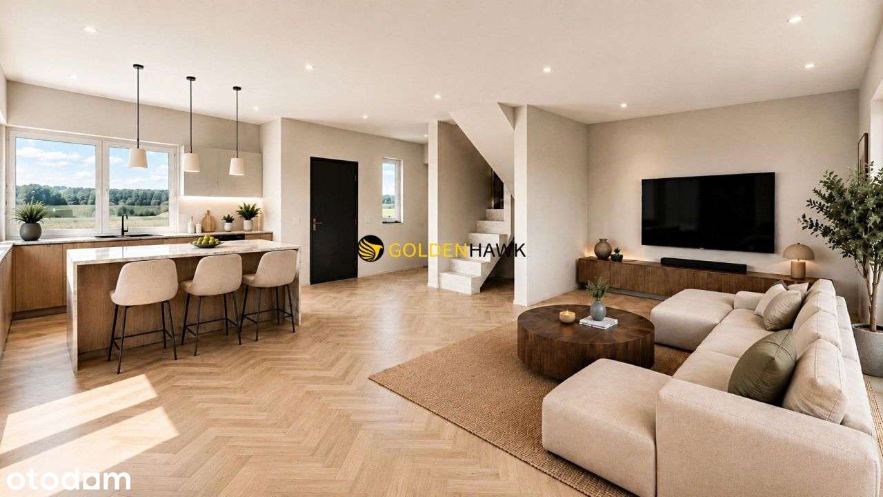 Nowy Dom z pompą ciepła i rekuperacją | 123,26 m²