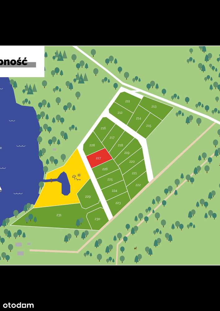 Działka z widokiem na jezioro Zarańskie, dostęp do jeziora. - Pełny obrazek: 4/13