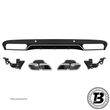 Difuzor Bara Spate cu Ornamente compatibil cu Mercedes C Class W205 C63 Design - 1