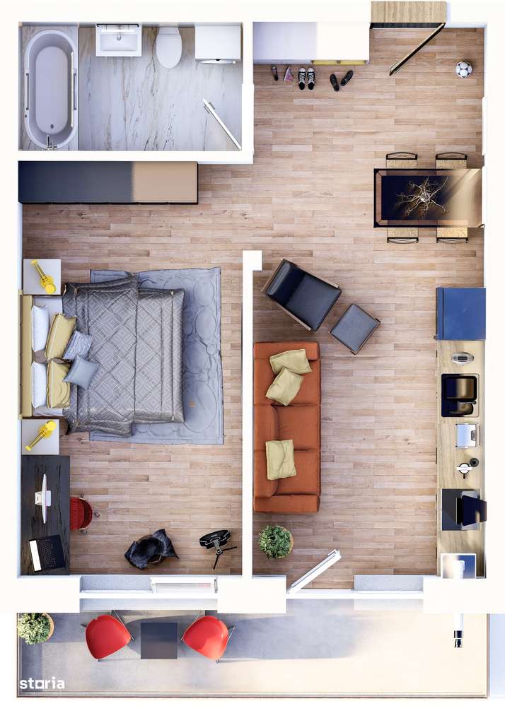 Studio 44mp, parter,70 050 EURO, Subcetate City 2, DEZVOLTATOR.-8