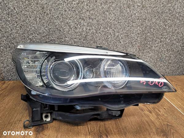 BMW 5 E60 E61 LIFT DYNAMIC BI XENON LAMPA PRAWY PRZÓD ANGLIK 7177736 - 1