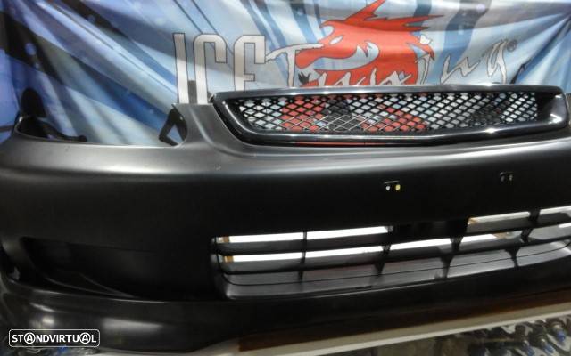 Para-choques frontal honda civic 1999-2001 2 / 3 / 4 portas em plástico ABS - 20