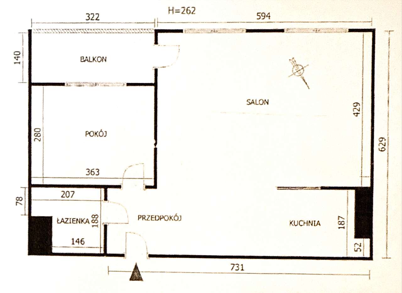 Wola Justowska, 2 pokojowe 53,5 m2 z balkonem, z m.postojowym z 2000r.-19