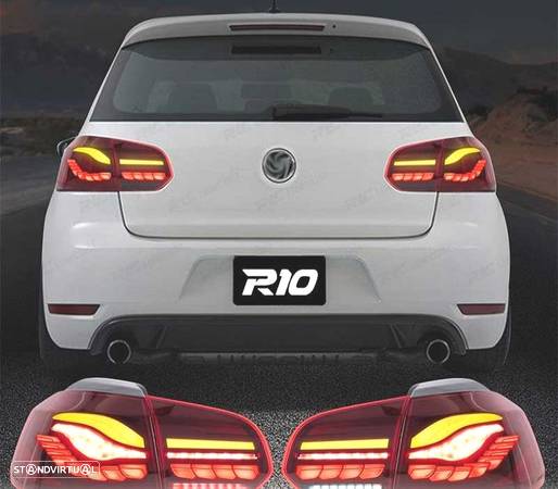 FAROLINS FULL LED GOLF 6 LIGHT BAR OLED VERMELHO ESCURO - 4