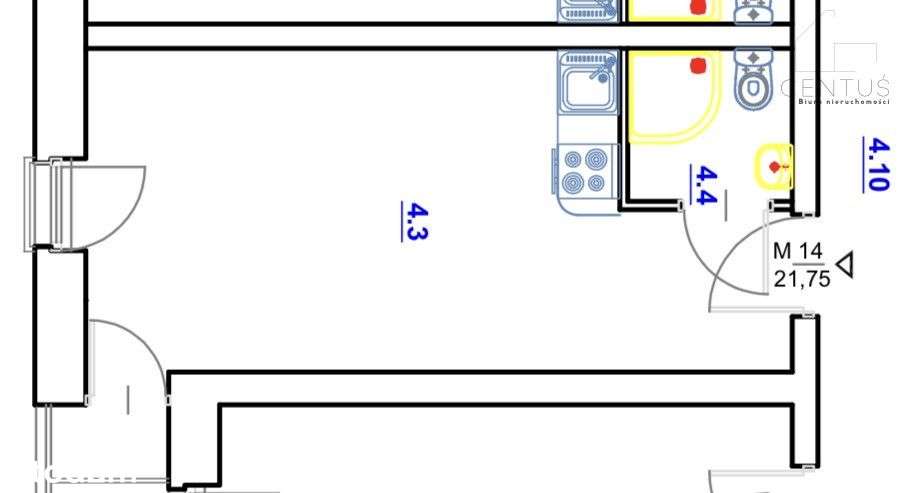 Wykończona kawalerka Łobzów - Pełny obrazek: 5/13