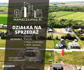 Na sprzedaż działka 891m2, Wałcz, Półwiejska