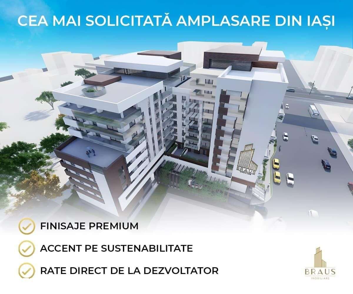 Direct dezvoltator-apt 2 camere 47 mp/GARA-PACURARI, 2 mn de Centru! - Imagine principală: 3/9
