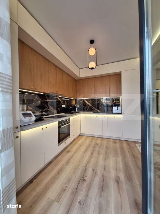 Apartament 2 camere Lux, ultrafinisat, mobilat complet, terasa 12mp, l - Imagine principală: 4/12