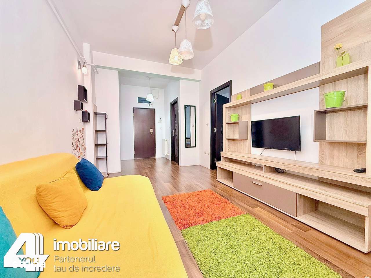 Apartament 2 camere Ared Uta, 50 mp, mobilat si utilat – 320 euro - Imagine principală: 3/8