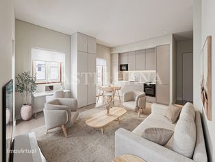 Apartamento T0 com varanda em novo empreendimento na Graça - Grande imagem: 3/37