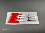 Set embleme Audi S8 gri / roșu - 3