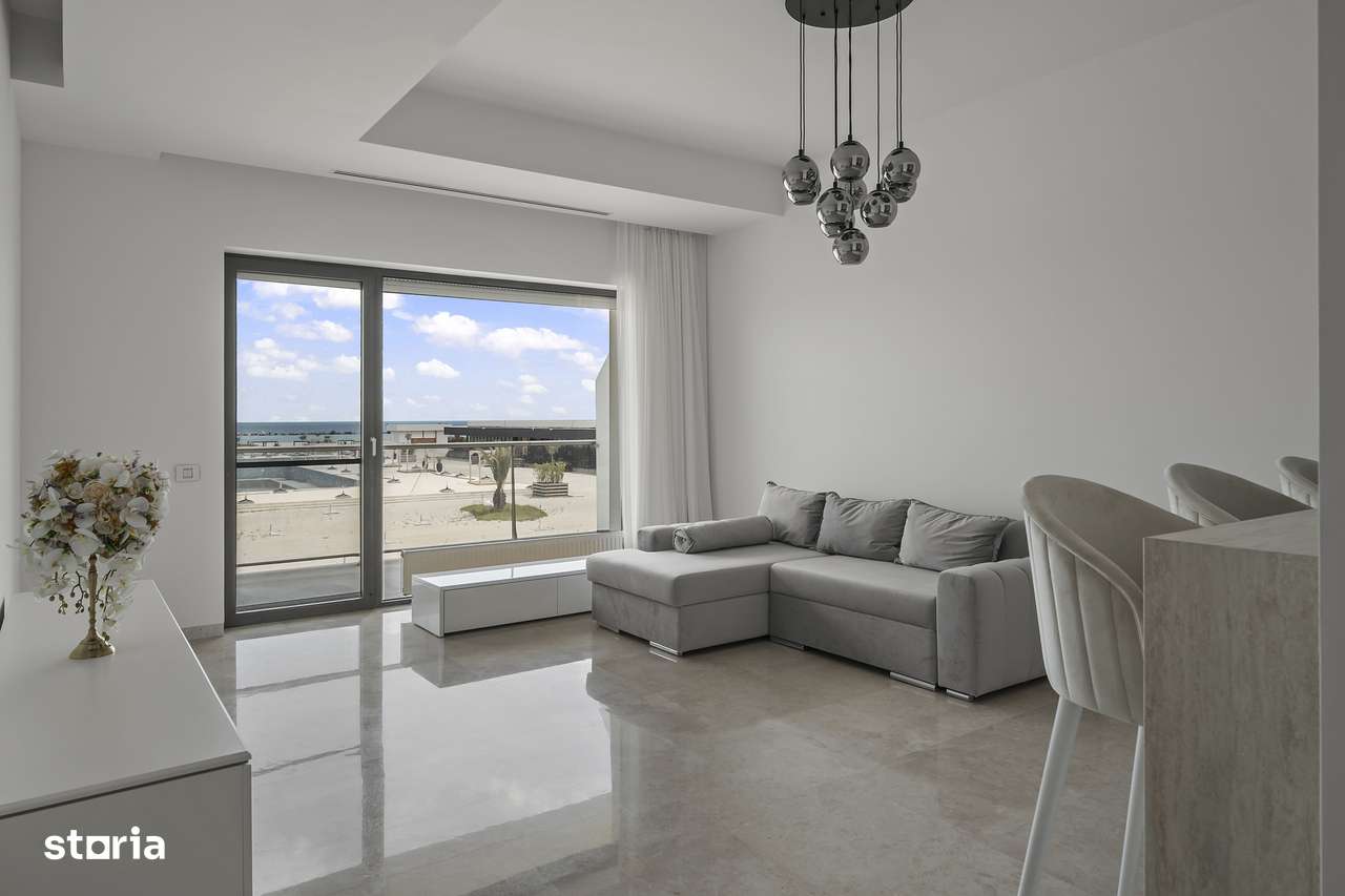 Apartament 3 camere Nou, Vedere frontală la mare | Mobilat | Nelocuit-0