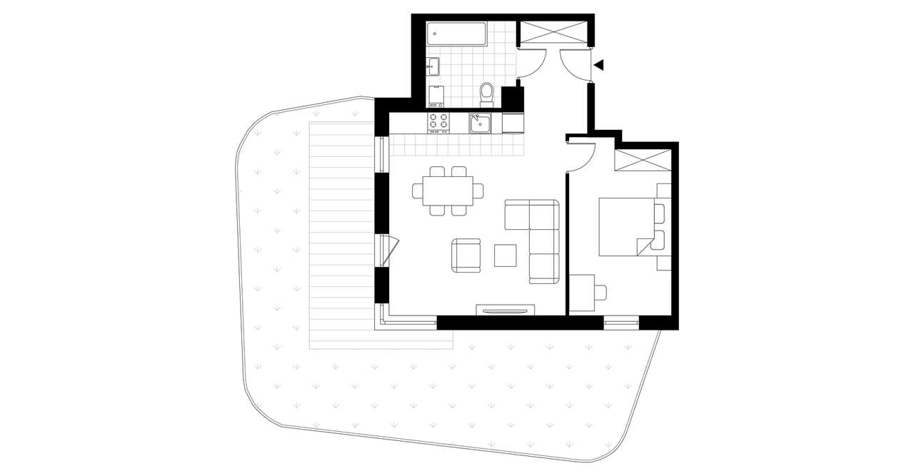 2-pokojowe mieszkanie 52m2 Bezpośrednio - Pełny obrazek: 3/8