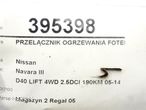 PRZEŁĄCZNIK OGRZEWANIA FOTELA NISSAN NP300 NAVARA (D40) 2004 - 2022 2.5 dCi 4WD (D40TT, D40T, - 4