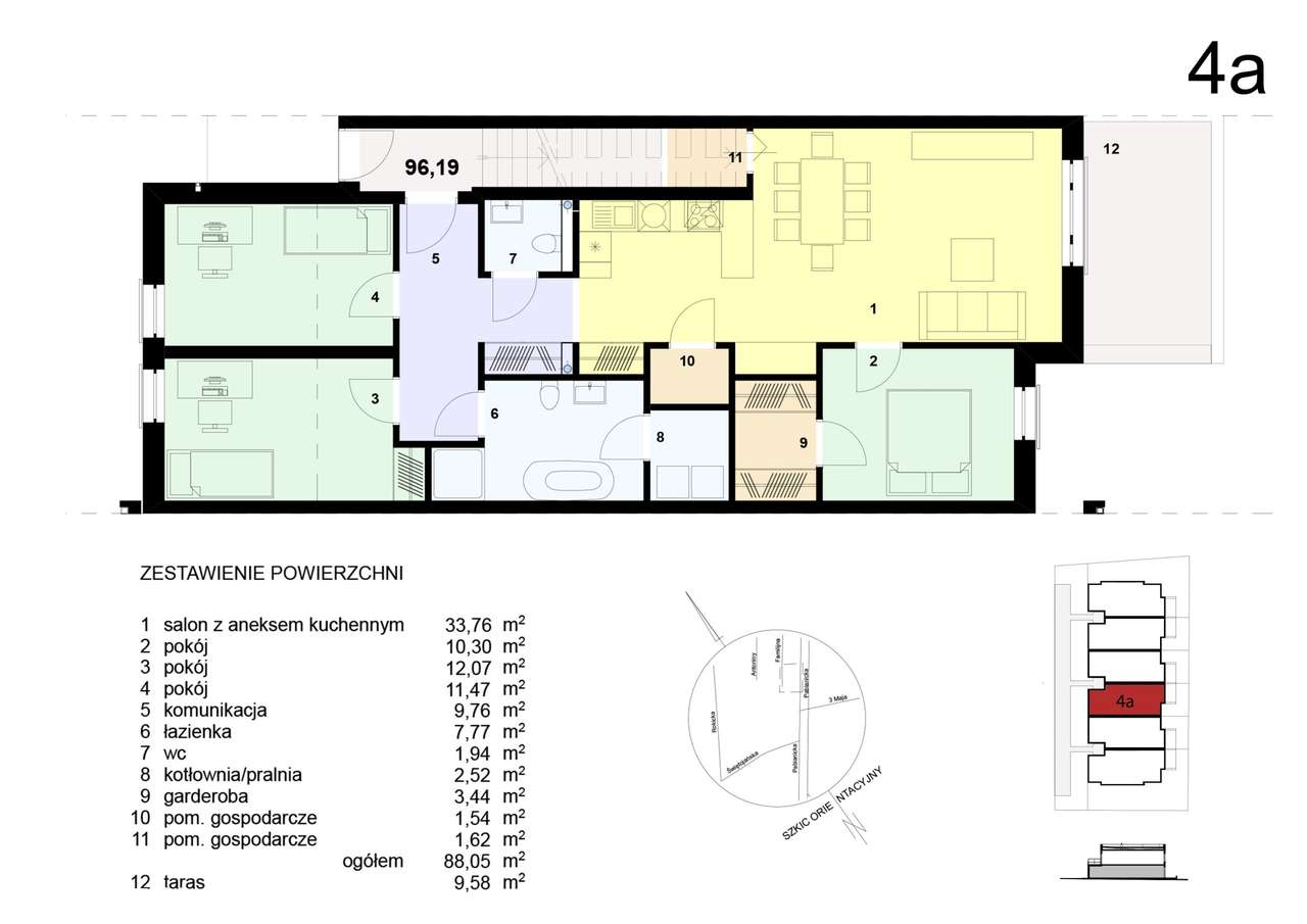 Segmenty Familijna | mieszkanie 4-pok. | 4A - Pełny obrazek: 2/6