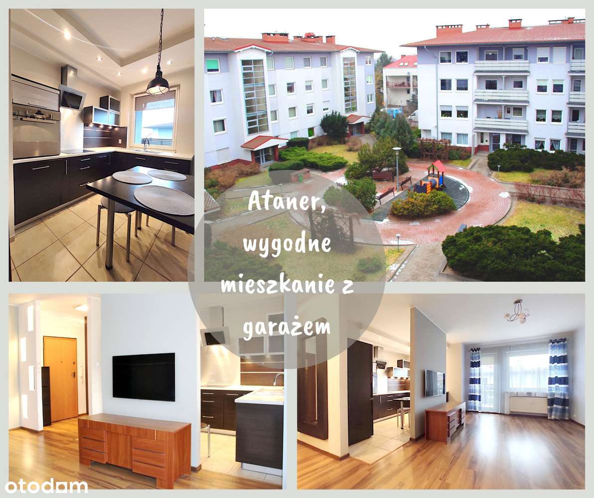 Ataner! Strzeżone osiedle! Przestronne 2 pokoje. GARAŻ!