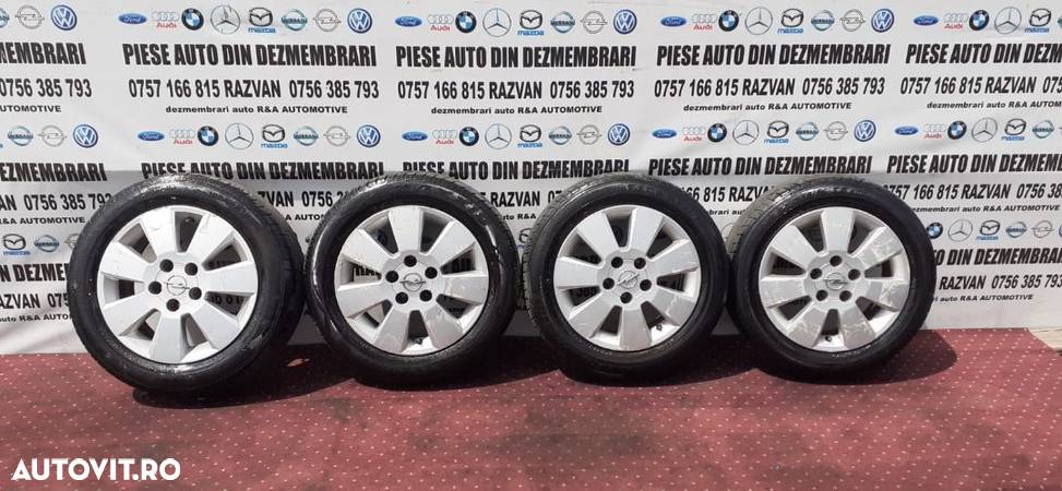 Jante Aluminiu Opel R15 Astra Meriva Zafira 5x108 Anvelope 185/60R15 - 4