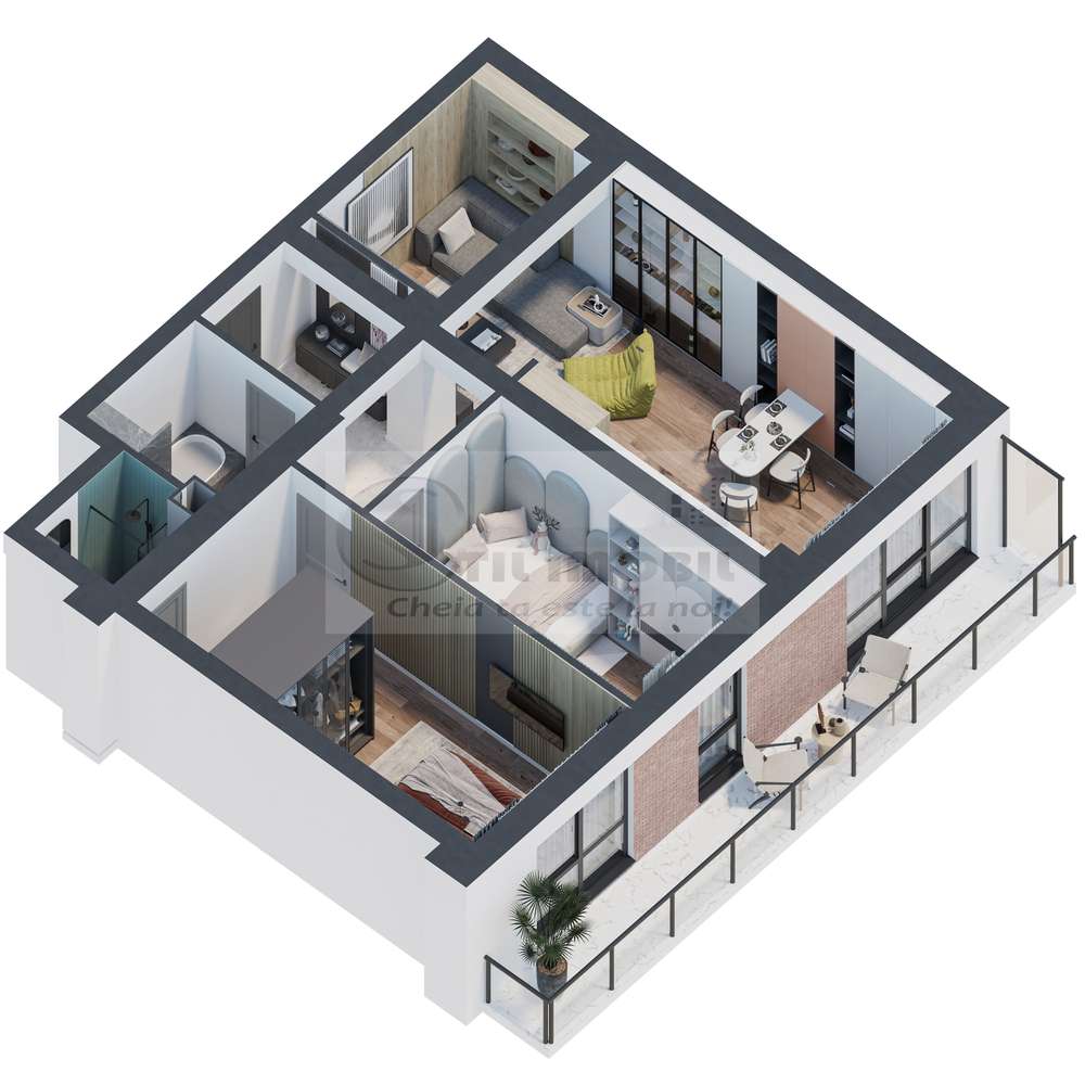 Apartament 3 camere,  finisaje premium – Comision 0% - Imagine principală: 4/14