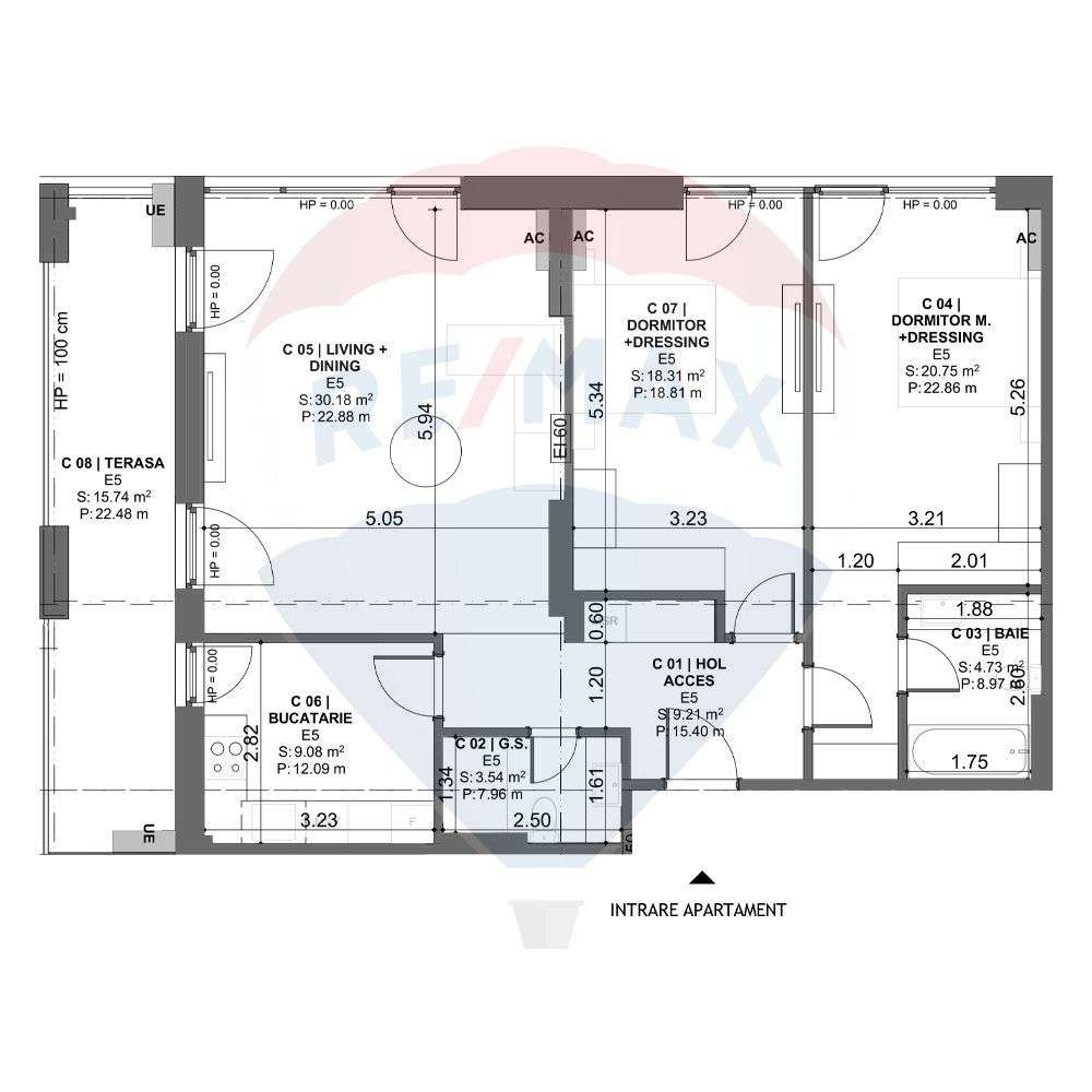Vanzare  APARTAMENT CU 3 CAMERE -DEZVOLTATOR - Imagine principală: 5/5