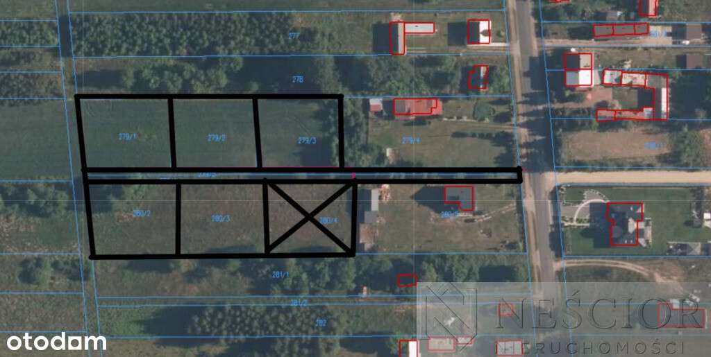 Działki budowlane– Przywory Duże/10km od Siedlec - Pełny obrazek: 4/6