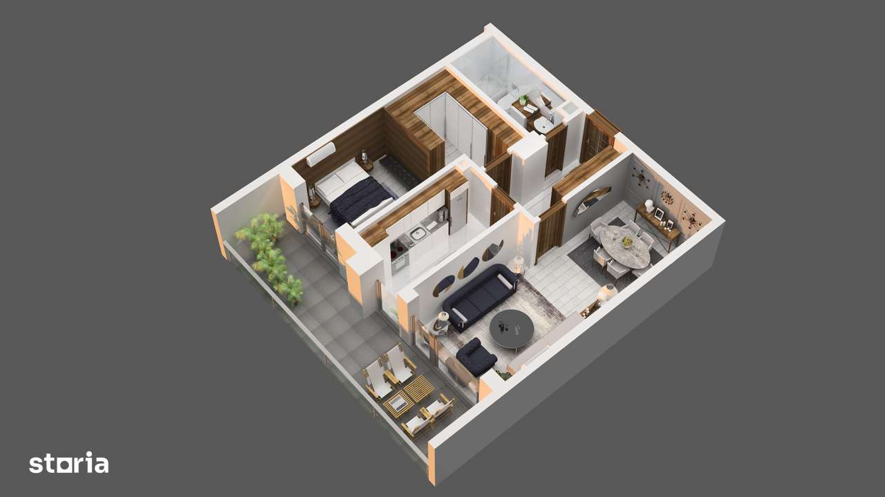 Rate La Dezvoltator 2 camere Lux in Solid Residence Faleza-Nord-11