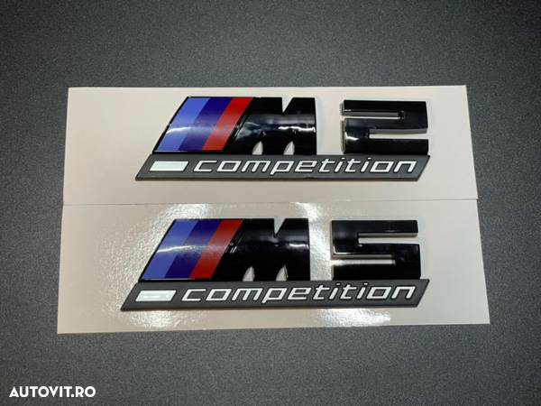 Emblema BMW M 1 2 3 4 5 6 Competition negru - 4