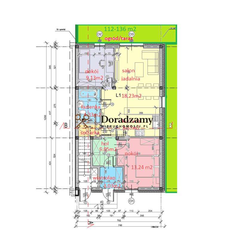 Stan Deweloperski na Parterze ze 130m2 Ogrodem. - Pełny obrazek: 4/9