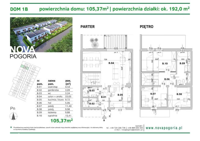 Dom w stanie deweloperskim 200m od Pogorii