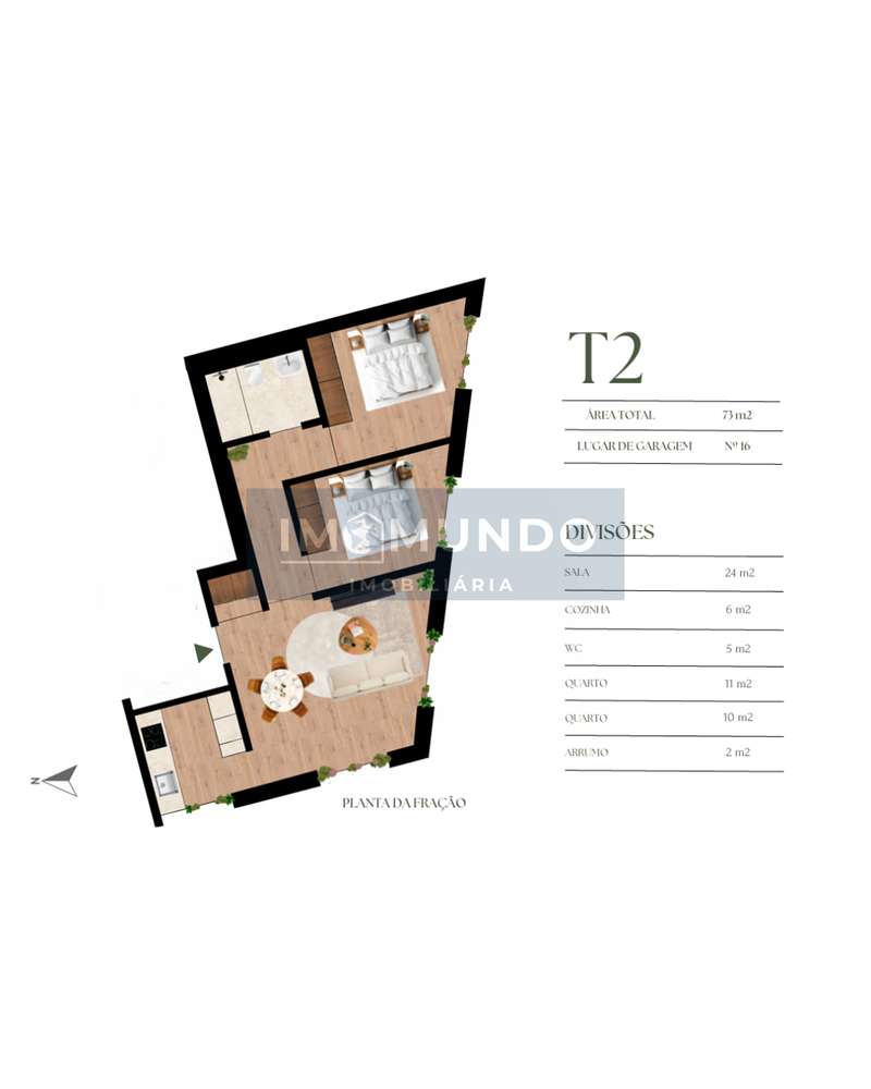 T2 Contemporâneo em Condomínio Fechado - Cidade do Porto-12