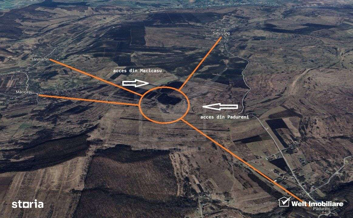 Teren in Macicasu - Chinteni, 2900 mp, intravilan, Lv2 - viitoare cons - Imagine principală: 2/5