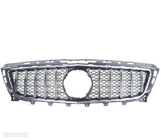 GRELHA FRONTAL PARA MERCEDES CLS C218 11-14 PRETO CROMADO - 3