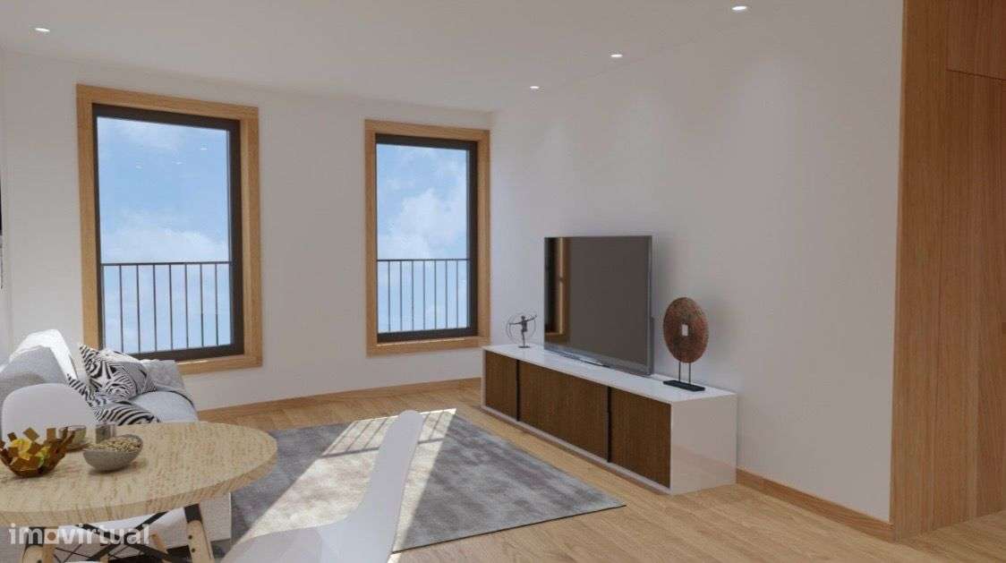 Apartamento T1 Novo - Varanda + Terraço - Areosa-8