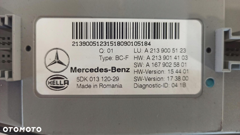 MERCEDES W213 MODUŁ A2139002708 A2139005123 - 2