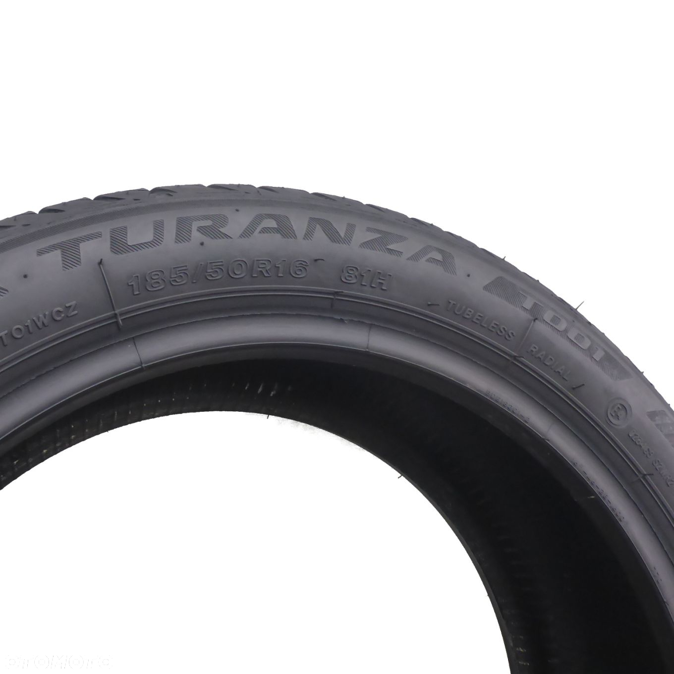 2 x BRIDGESTONE 185/50 R16 81H Turanza T001 Lato 2020, 2021 6-7mm - 5