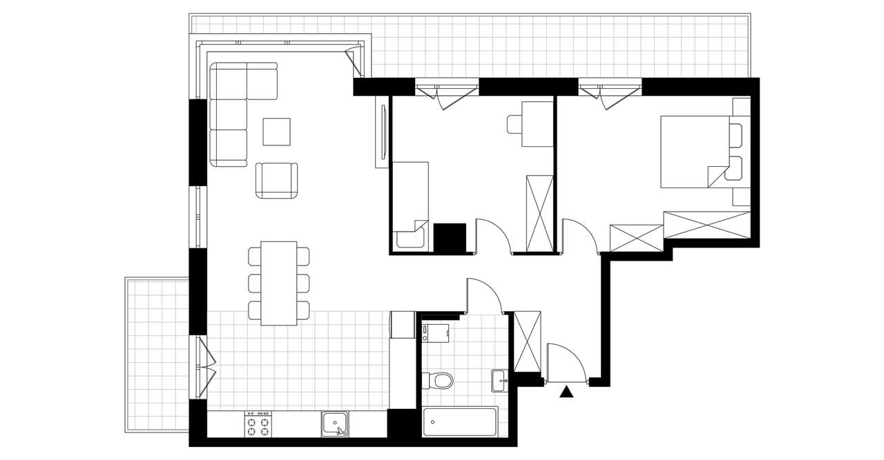3-pokojowe mieszkanie 78m2 + 2 balkony - Pełny obrazek: 3/8
