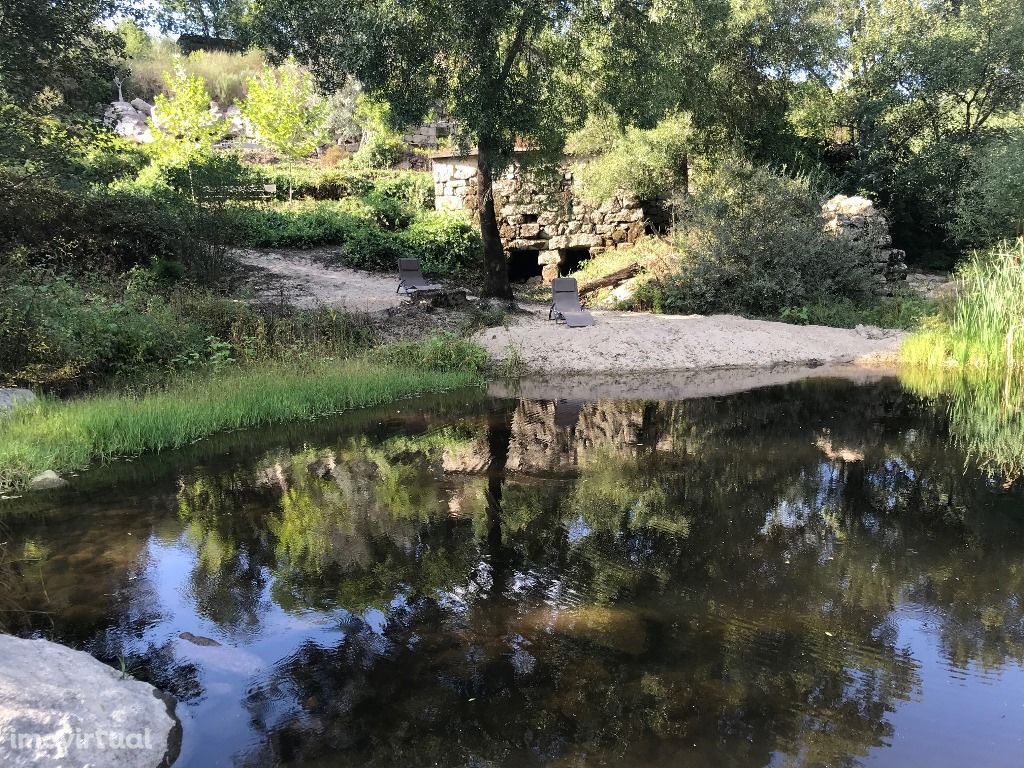 Paraíso único com 5 ha e praia fluvial privada no rio Dão