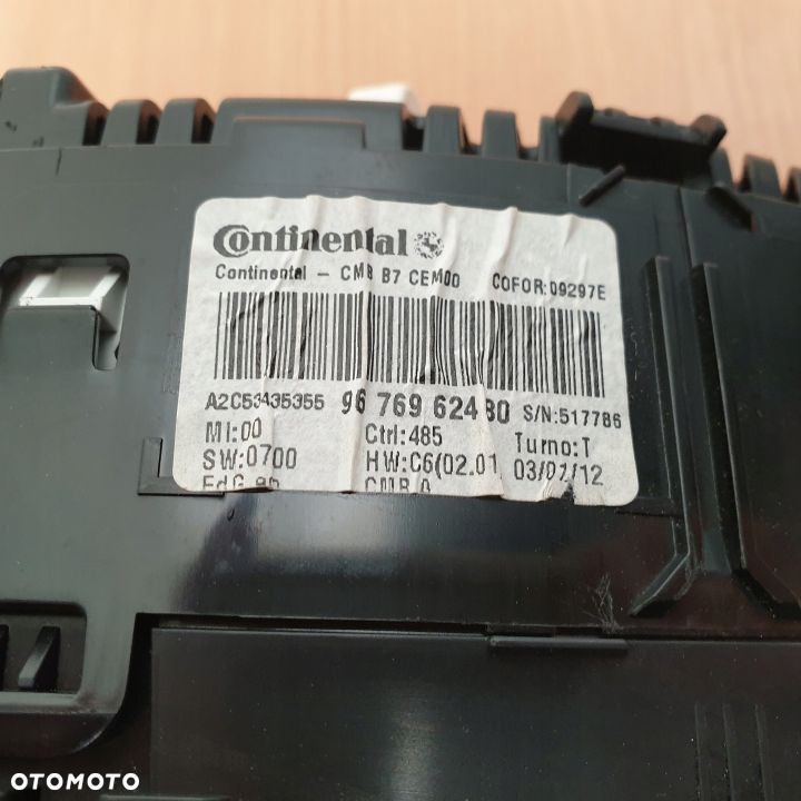 LICZNIK ZEGAR CITROEN C4 II 9676962480 - 7