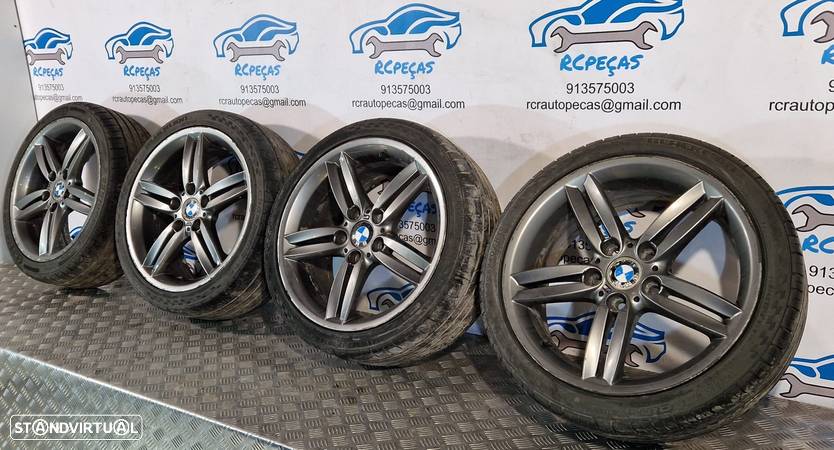 JANTES 18 ORIGINAIS BMW PACK M STYLE 208 208M  18 POLEGADAS 7.5J ET49 8.5J ET52 5X120 BMW SERIE 1 E87 E88 E81 E88 F20 F21 - 4