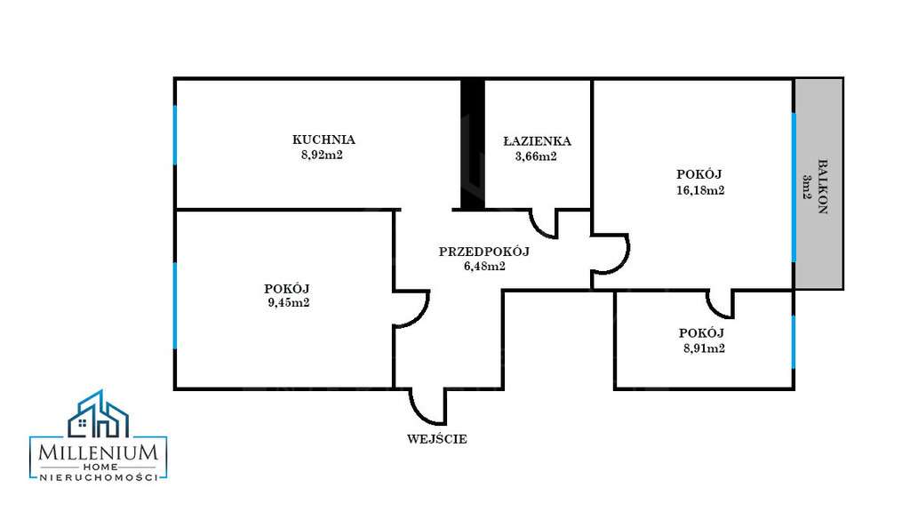 Funkcjonalne 3 pokoje | 2. piętro | Dębica-9