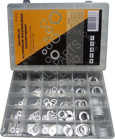 Set saibe aluminiu 300 buc, diverse marimi 5, 6, 8, 9, 12, 14, 13, 16, 18, 20 mm - 1