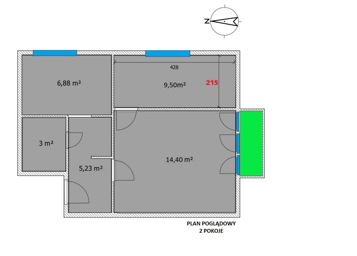 2,5km do Centrum możliwość wydzielenia 2 pokoju - Pełny obrazek: 4/9