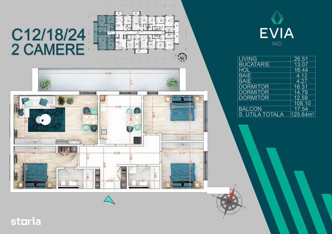 Apartament 4 camere Nicolae Teclu Theodor Pallady - Imagine principală: 5/8