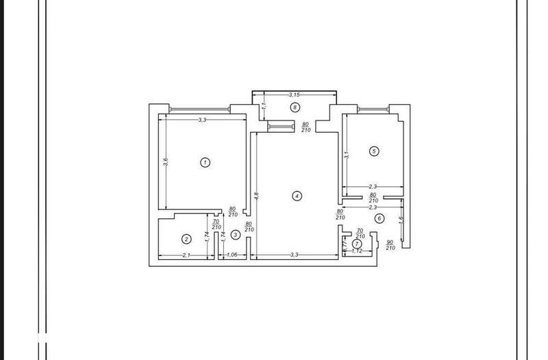 Vand apartament semi-decomandat cu 2 camere