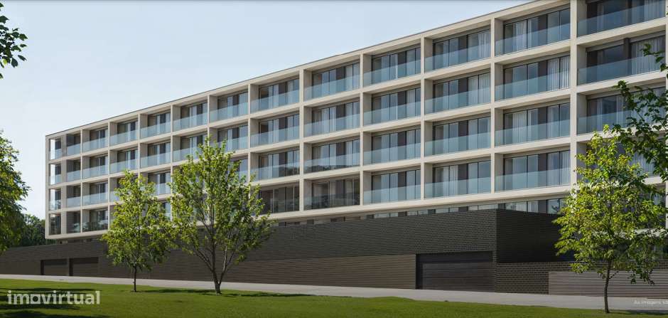 Apartamento T1 Novo com Varanda e Garagem-5
