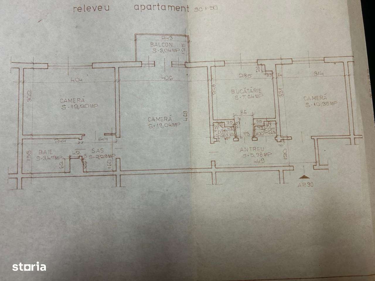 Apartament 3 cam conf.1, Rogerius (Moldovei) et. 2 din 4, 62 mp utili - Imagine principală: 1/17