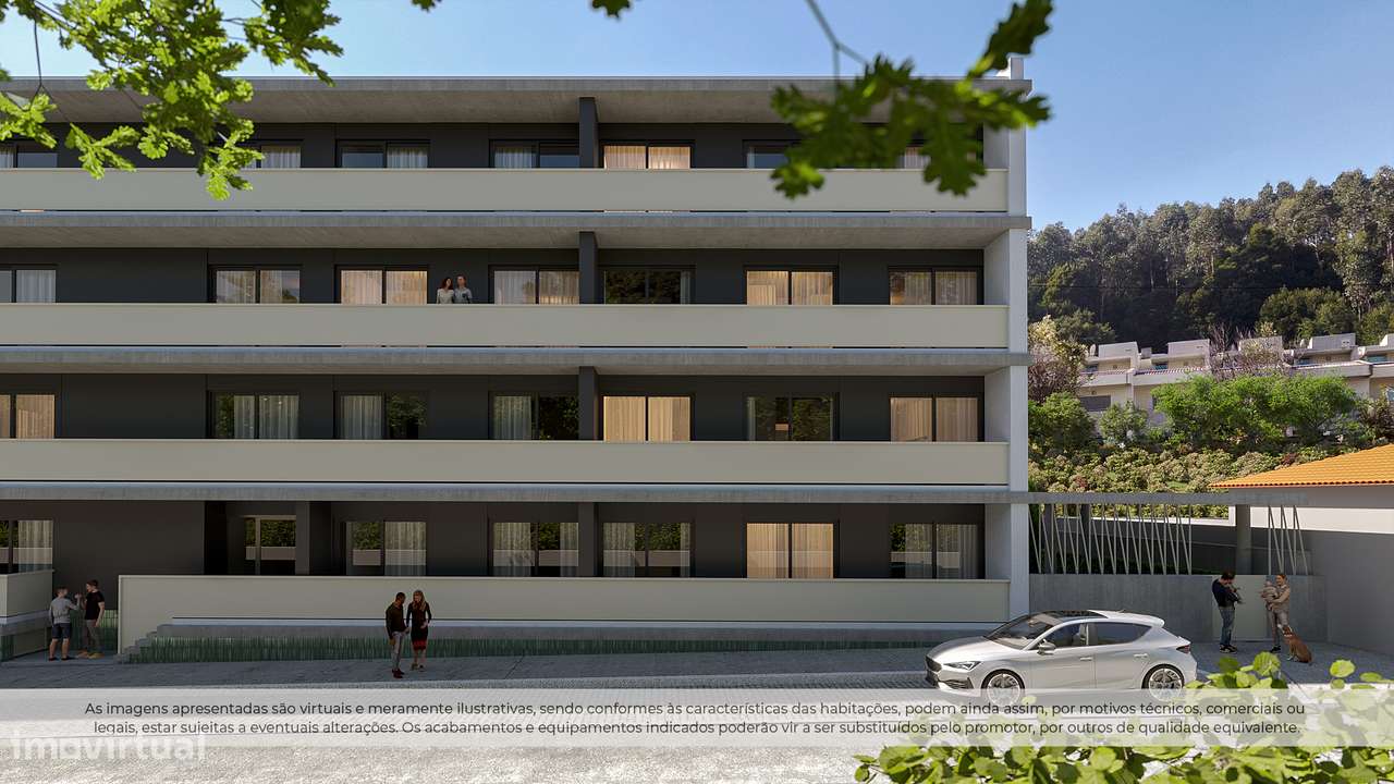 T1 Novo c/ Varanda e Lugar de Garagem em Pedroso (Carvalhos) - Grande imagem: 4/25